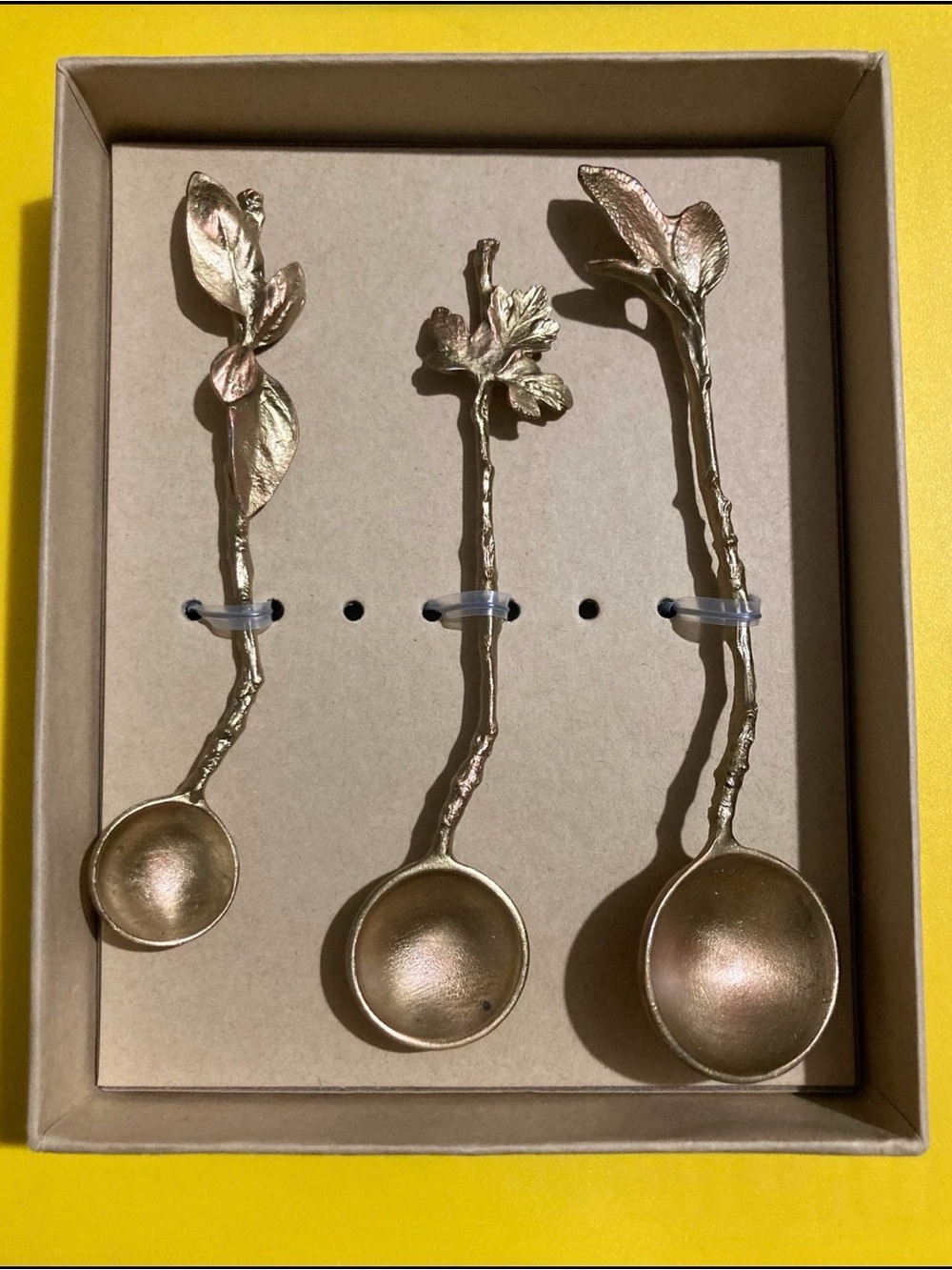 MICHAEL MICHAUD TABLE ART
Nesting Herb Spoon Set | Gold
 - Home Accents